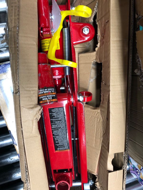 Photo 2 of BIG RED T83006 Torin Hydraulic Trolley Service/Floor Jack with Extra Saddle (Fits: SUVs and Extended Height Trucks): 3 Ton (6,000 lb) Capacity, Red