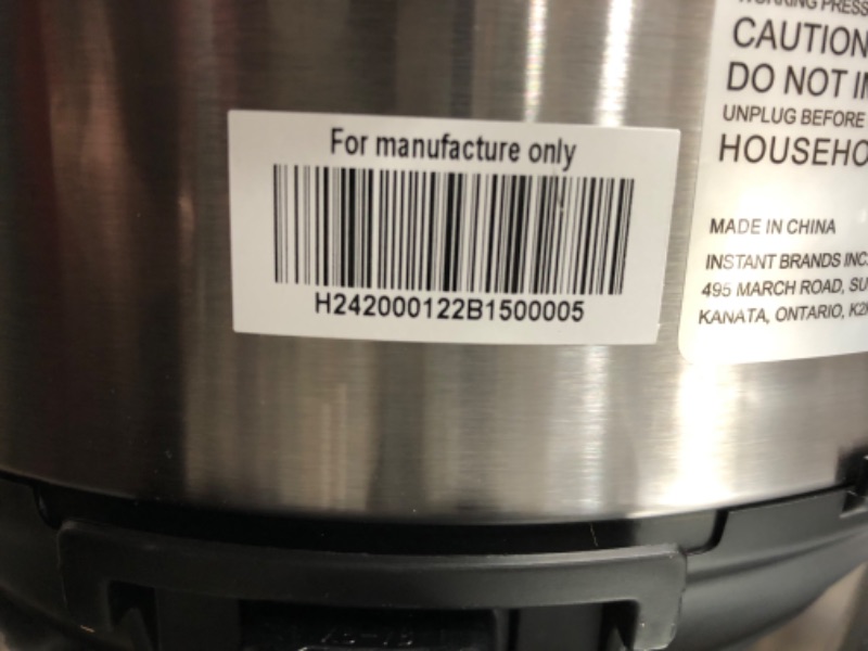 Photo 1 of Instant Pot DUO Plus 3 Qt 9-in-1 Multi- Use Programmable Pressure Cooker, Slow Cooker, Rice Cooker, Yogurt Maker, Egg Cooker, Sauté, Steamer, Warmer, and Sterilizer