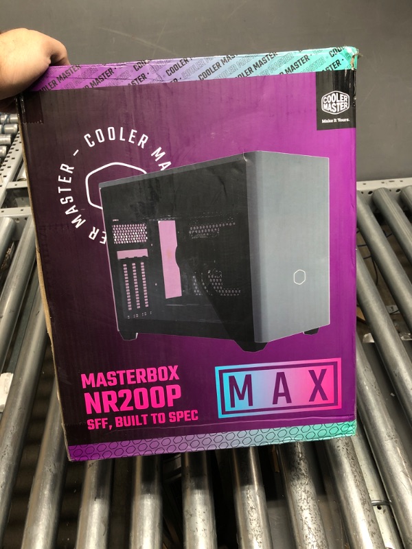 Photo 13 of Cooler Master NR200P MAX SFF Small Form Factor Mini-ITX Case with Custom 280mm AIO, 850W SFX Gold PSU, Triple-slot GPU, Premium PCIe Gen4 Riser, Tempered Glass or Vented Panel Option Black/Grey NR200P MAX