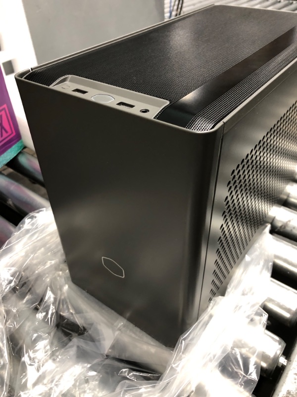 Photo 6 of Cooler Master NR200P MAX SFF Small Form Factor Mini-ITX Case with Custom 280mm AIO, 850W SFX Gold PSU, Triple-slot GPU, Premium PCIe Gen4 Riser, Tempered Glass or Vented Panel Option Black/Grey NR200P MAX