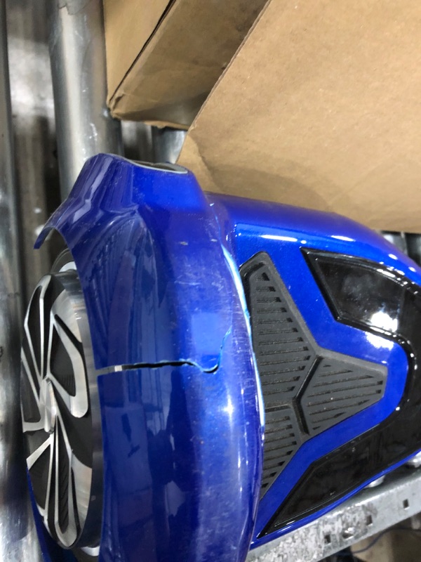 Photo 11 of **CRACKED ON BOTH ENDS, DOES NOT TURN ON WHEN CHARGING. FOR PARTS ONLY, SEE PHOTOS**
Hover-1 H1 Hoverboard Electric Scooter Blue