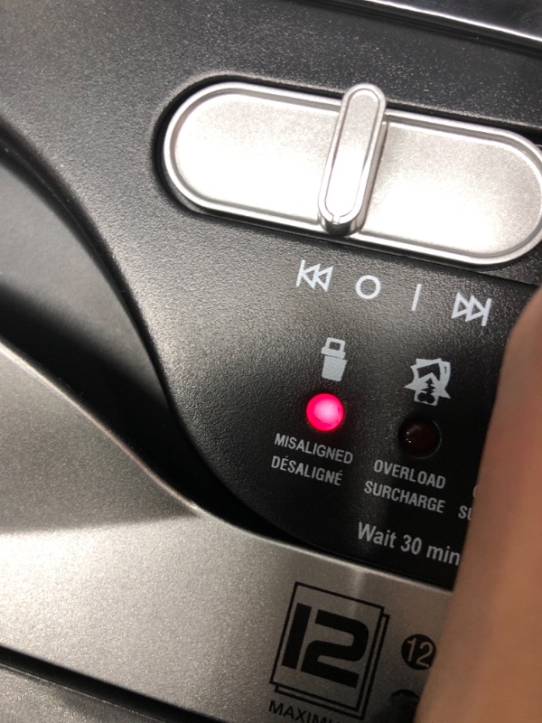 Photo 1 of ***TESTED/ TURNS ON*** Amazon Basics 12-Sheet Cross-Cut Paper and Credit Card Home Office Shredder