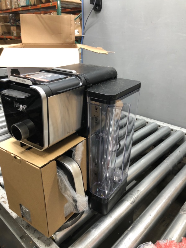 Photo 2 of *** TESTED/TURNS ON*** Ninja CFP301 DualBrew Pro System 12-Cup Coffee Maker, Single-Serve for Grounds & K-Cup Pod Compatible, 4 Brew Styles, Frother, 60-oz. Water Reservoir with Separate Hot Water Dispenser & Carafe, Black Coffee Pods 12 Cup Carafe Black