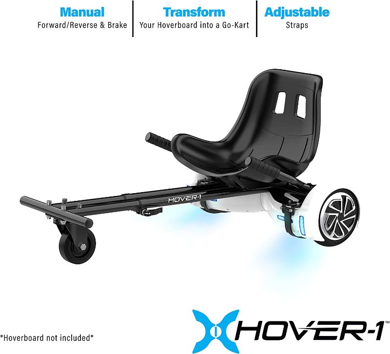 Photo 1 of *** SCRATCHES ON WHEEL*** Hover-1 Buggy Attachment | Compatible with All 6.5" & 8" Electric Hoverboards, Hand-Operated Rear Wheel Control, Adjustable Frame & Straps, Easy Assembly & Install