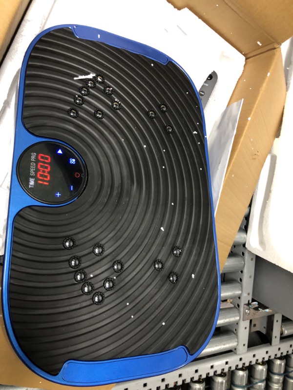 Photo 3 of ***TESTED/ TURNS ON*** AXV Vibration Plate Exercise Machine Whole Body Workout Vibrate Fitness Platform Lymphatic Drainage Machine for Weight Loss Shaping Toning Wellness Home Gyms Workout PLAT-BLUE