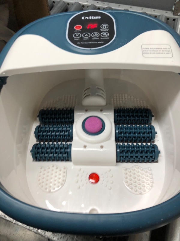 Photo 1 of CINERY Foot Spa Bath Massager with Heat, Bubbles, Vibration and Pedicure Foot Spa with 16 Rollers for Feet Stress Relief, Foot Soaker with Mini Acupressure Massage Points & Temperature Control
