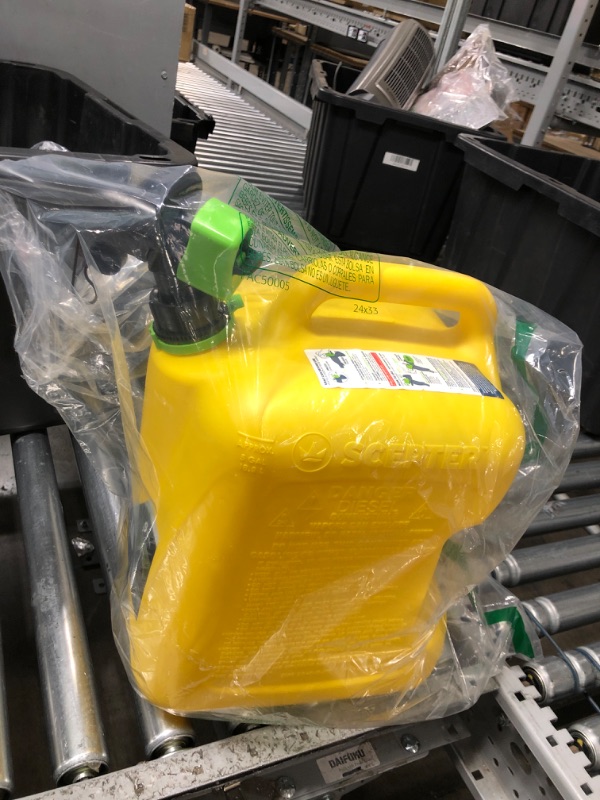 Photo 2 of Scepter FSCD552 Fuel Container with Spill Proof SmartControl Spout, Yellow Diesel Can, 5 Gallon 5 Gallon Yellow Diesel Can