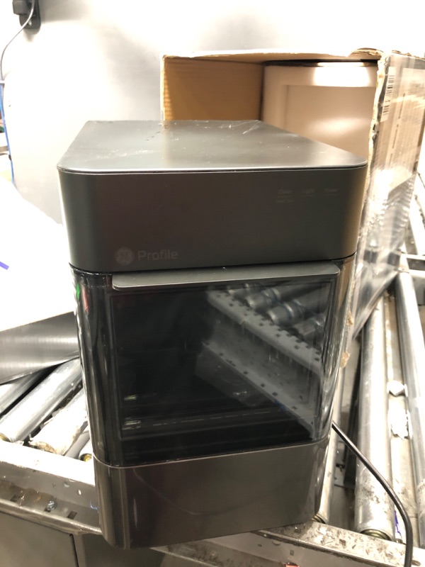 Photo 3 of ***TESTED/ TURNS ON** GE Profile Opal 2.0 | Countertop Nugget Ice Maker | Ice Machine with WiFi Connectivity | Smart Home Kitchen Essentials | Black Stainless Black Stainless Ice Maker