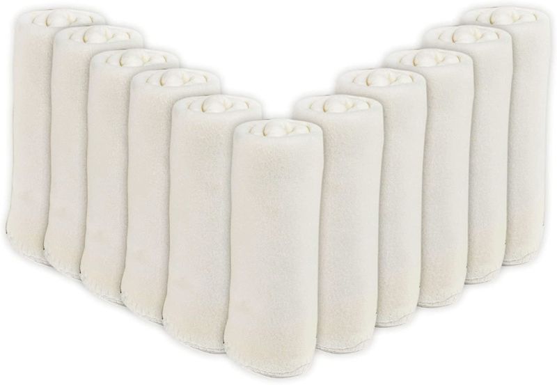 Photo 1 of 26 Pack of Ultra-Soft Fleece White Bulk Blankets for Wedding Favors, Guests, Homeless and Outdoors, 50x60
