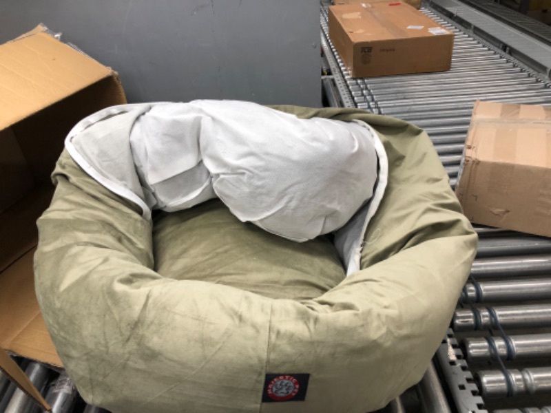 Photo 1 of 40" Sage Suede Bagel Dog Bed By Majestic Pet Products Sage 40 in
