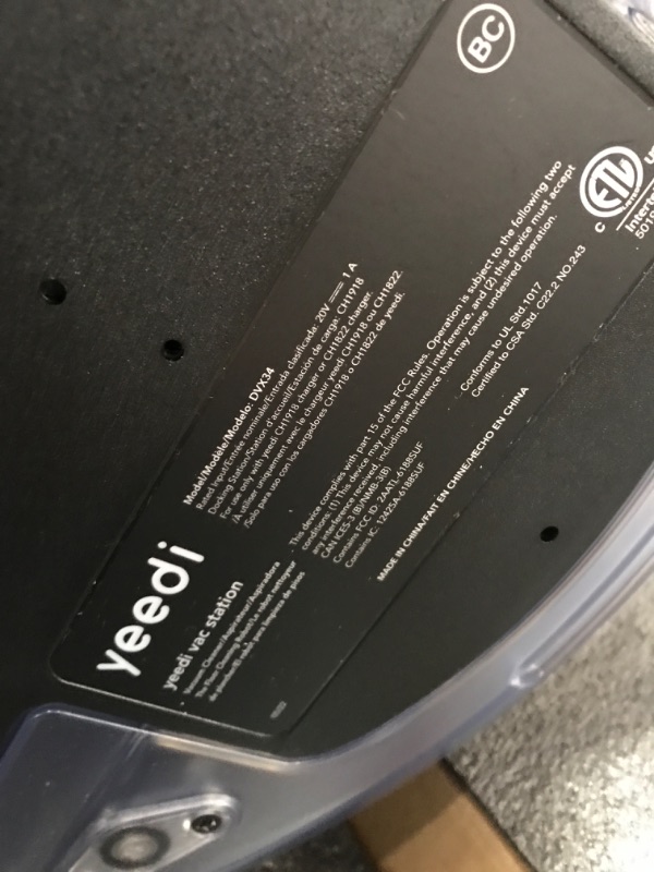 Photo 3 of *parts only* Yeedi vac x Robot Vacuum, 3000Pa Strong Suction Power, Carpet Detection, Smart Visual Mapping Navigation,Editable Home Map,Cleaning Schedule, Virtual Boundary
