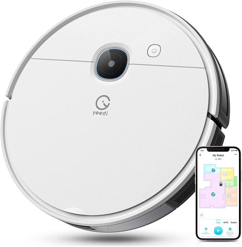 Photo 1 of *parts only* Yeedi vac x Robot Vacuum, 3000Pa Strong Suction Power, Carpet Detection, Smart Visual Mapping Navigation,Editable Home Map,Cleaning Schedule, Virtual Boundary
