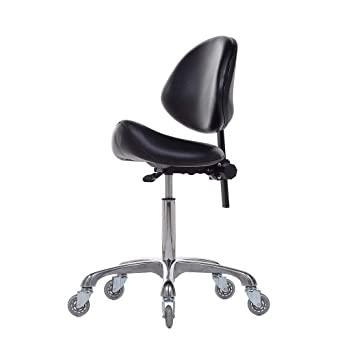 Photo 1 of FRNIAMC Adjustable Saddle Stool Chairs With Back Support Ergonomic Rolling Seat For Medical Clinic Hospital Lab Pharmacy Studio Salon Workshop Office And Home
