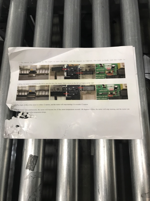 Photo 2 of **MISSING REMOTES KEYS AND CHAIN**Happybuy Sliding Gate Opener AC1400 3100LBS with 2 Remote Controls Move Speed 43ft Per Min