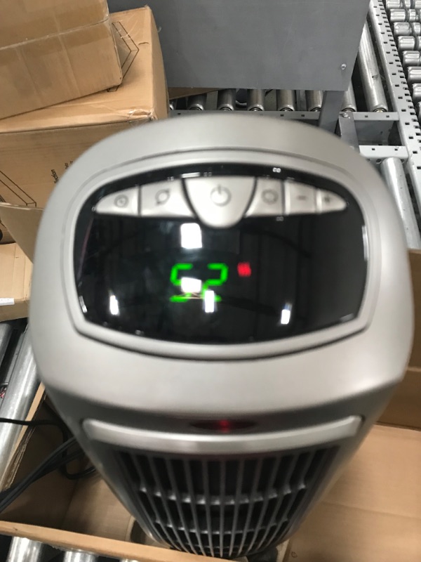 Photo 2 of Lasko 1500W Digital Ceramic Space Heater with Remote, 755320, Silver