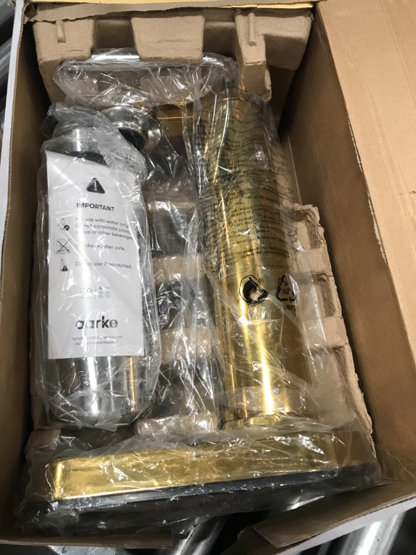 Photo 2 of **USED**
Aarke - Carbonator III Premium Carbonator/Sparkling & Seltzer Water Maker with PET Bottle (Brass) AAC3-Gold Carbonator Only