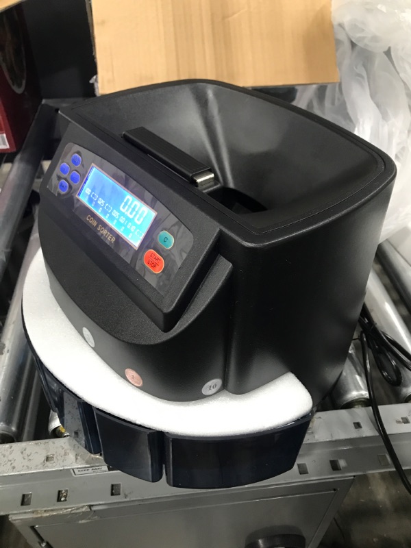 Photo 3 of Electronic USD Coin Sorter and Counter with LCD Display, Sorts 270 Coins Per Minute into Coin Wrappers or Bins, Coin Wrapper Tubes Included by EX ELECTRONIX EXPRESS