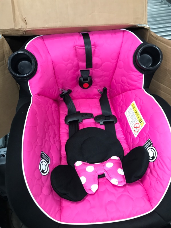 Photo 2 of Disney Baby Onlook 2-in-1 Convertible Car Seat, Rear-Facing 5-40 pounds and Forward-Facing 22-40 pounds and up to 43 inches, Mouseketeer Minnie