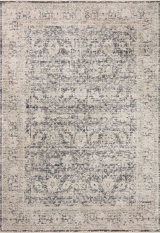 Photo 1 of Amber Lewis X Loloi Alie Collection ALE-05 Charcoal / Beige, Traditional 2'-7" X 10'-0" Runner Rug