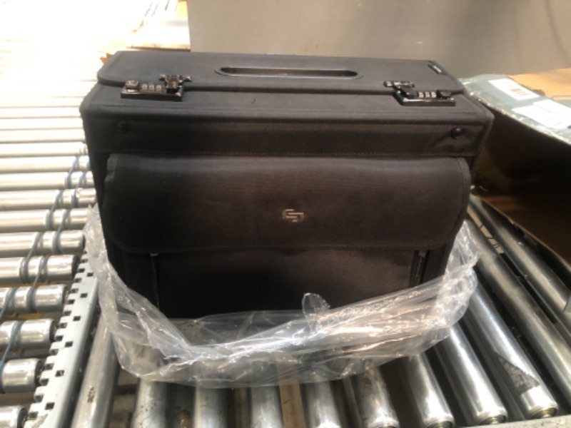 Photo 2 of Alpine Swiss Rolling 17" Laptop Briefcase on Wheels Attache Lawyers Case Legal Size One Size Black