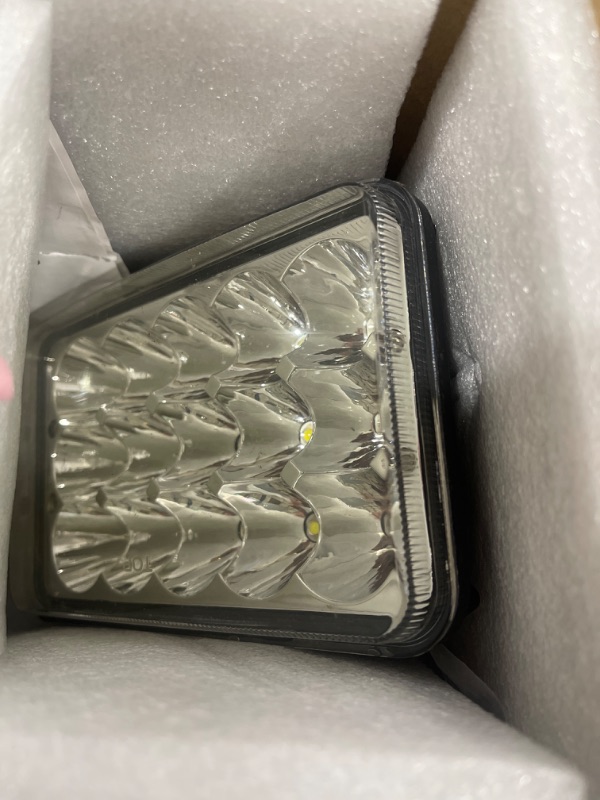 Photo 4 of CMVT Auto 4PCS 4x6 LED Headlights, Hi/Low Sealed Beam 6x4 Rectangular Headlights, H4651 H4652 H4656 H4666 H6545 Headlamp Assembly, for Kenworth W900/Peterbilt 379 Truck/K10 K20 Van RV Camper 4PCS 4X6 Headlights