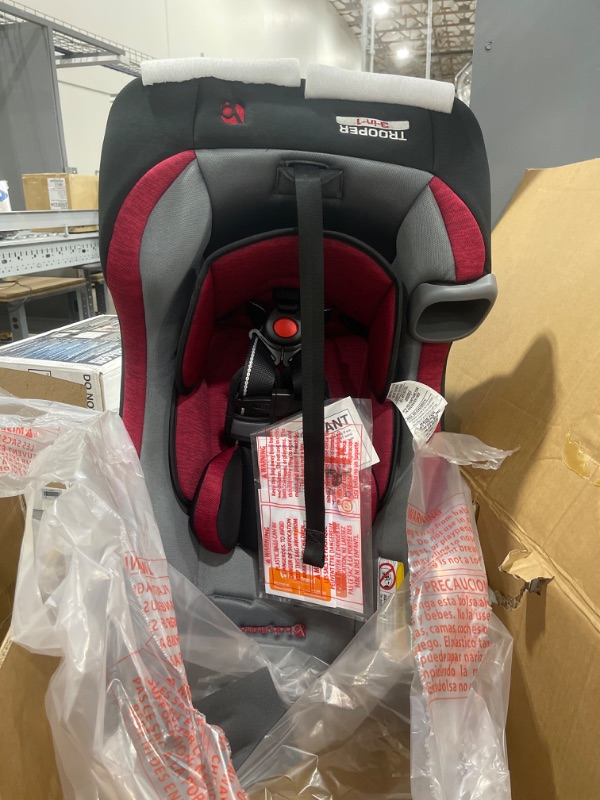 Photo 2 of Baby Trend Trooper 3 in 1 Convertible Car Seat Red