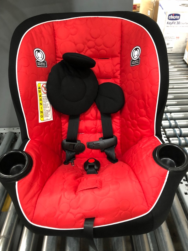 Photo 2 of Disney Baby Onlook 2-in-1 Convertible Car Seat, Rear-Facing 5-40 pounds and Forward-Facing 22-40 pounds and up to 43 inches, Mouseketeer Mickey