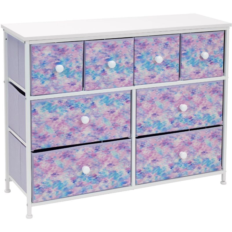 Photo 1 of 8-Drawer Chest Storage Tower, Knob Handle, Fabric Dresser for Bedroom
