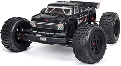 Photo 1 of *HEAVILY USED** GREY ARRMA RC Truck 1/8 Outcast 6S BLX 4WD Extreme Bash Stunt Truck RTR (Battery and Charger Not Included), Black, ARA8710
