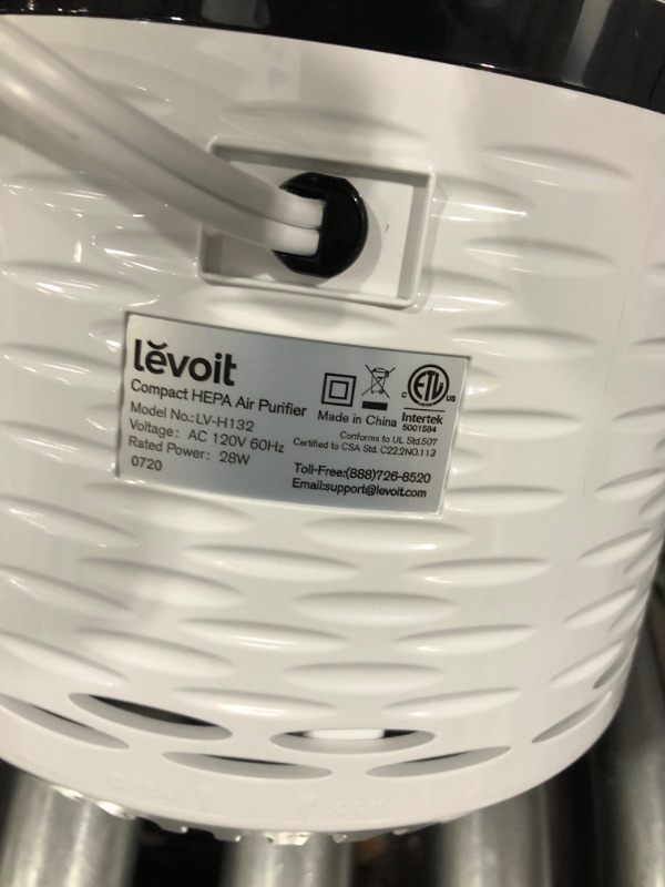 Photo 2 of LEVOIT Air Purifier for Home, H13 True HEPA Filter, 1 pack, White & LV-H132-RF Air Purifier Replacement, 3-in-1 Nylon Pre, True HEPA, High-Efficiency Activated Carbon Filter, Set, 1 Pack