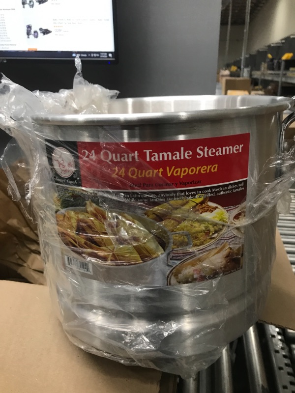 Photo 2 of 24 Qt Tamale Steamer Vaporera Stock Pot Premium Aluminum Tamalera 6 Gallons