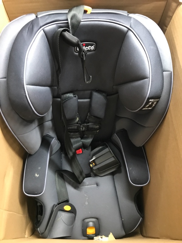 Photo 2 of Chicco MyFit Harness + Booster Car Seat, 5-Point Harness Car Seat and High Back Booster Seat, for Children 25-100 lbs. | Atmosphere/Black