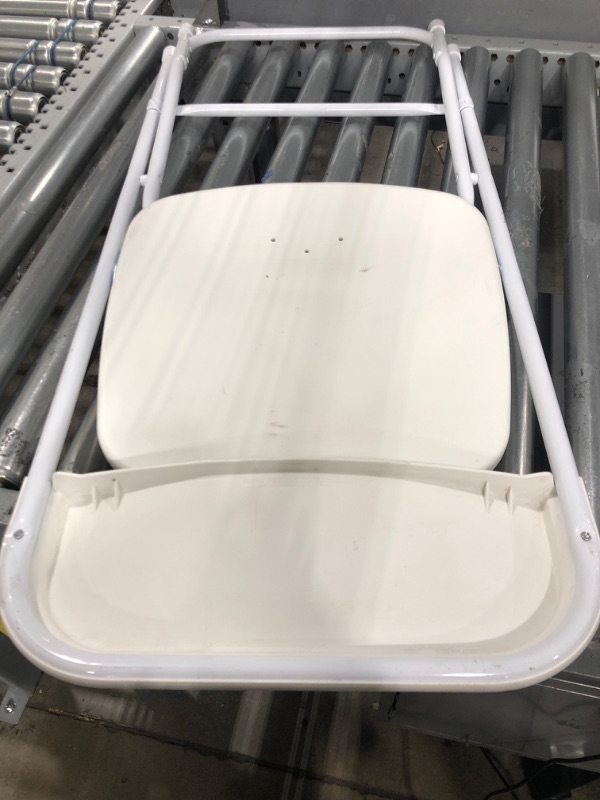 Photo 2 of Plastic Folding Chair, 800 lbs. Capacity, White - Lot of 10