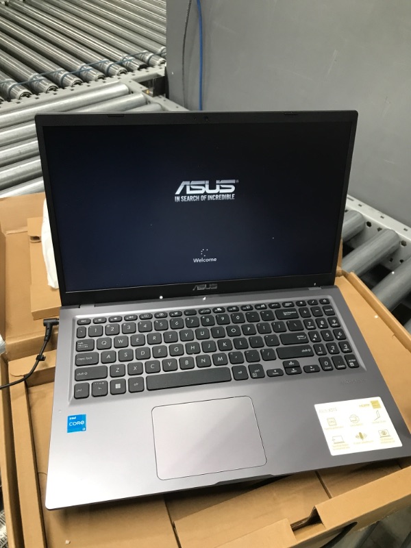 Photo 2 of ASUS VivoBook 15.6" 1080p PC Laptops, Intel Core i3, 4GB RAM, 128GB SSD, Windows 11 Home in S Mode, Slate Gray, F515EA-WS31