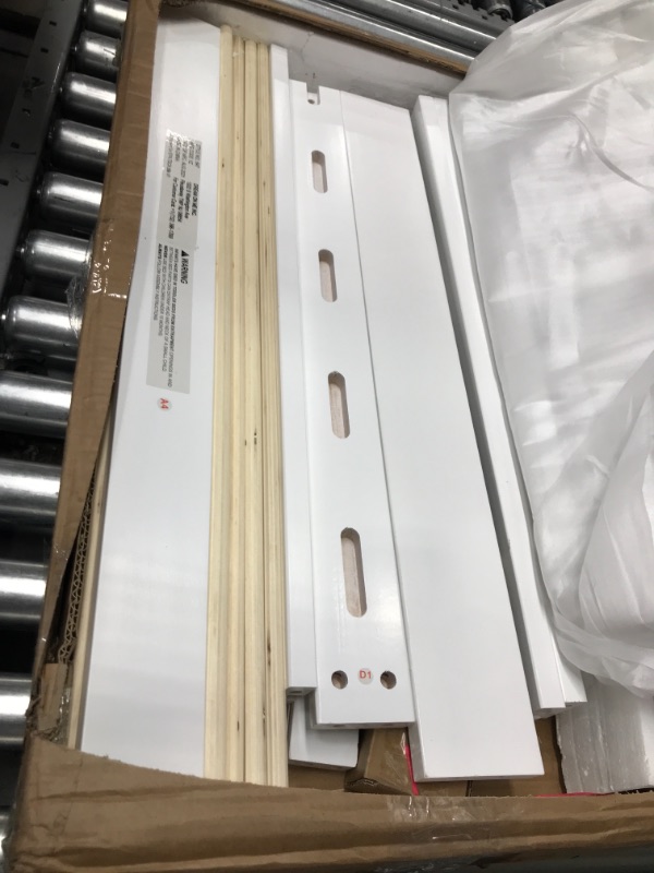 Photo 1 of Dream On Me Sydney Toddler Bed in White, Greenguard Gold Certified, JPMA Certified, Low To Floor Design, Non-Toxic Finish, Safety Rails, Made Of Pinewood
