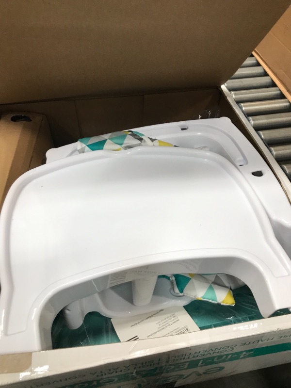 Photo 1 of Evenflo 4-in-1 Eat & Grow Convertible High Chair Prism Triangles