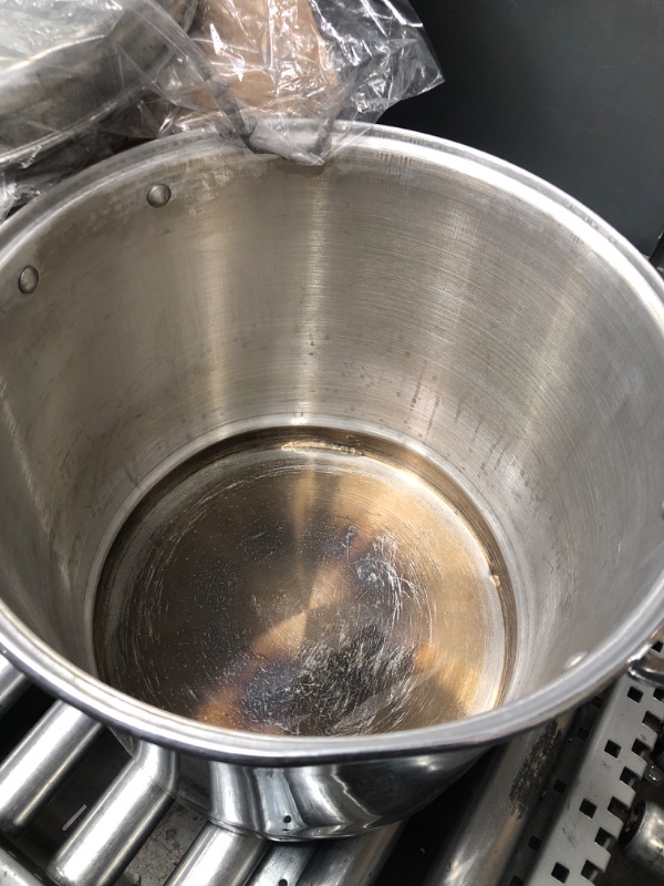 Photo 3 of **Missing item**
Vasconia – 32-Quart Steamer Pot (Aluminum) with Tray & Aluminum Lid for Most Stoves (Hand-Wash only) Large Stock Pot for Tamales, Steaming, Boiling & Frying - Makes Seafood, Pasta, Veggies & More