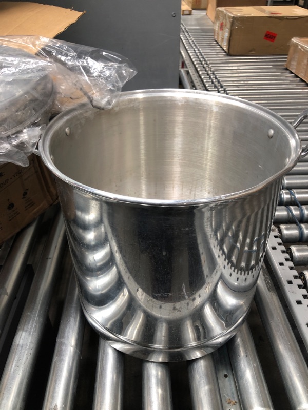 Photo 2 of **Missing item**
Vasconia – 32-Quart Steamer Pot (Aluminum) with Tray & Aluminum Lid for Most Stoves (Hand-Wash only) Large Stock Pot for Tamales, Steaming, Boiling & Frying - Makes Seafood, Pasta, Veggies & More