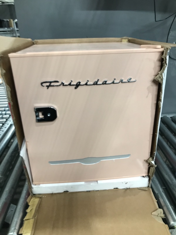 Photo 3 of ***PARTS ONLY*** FRIGIDAIRE Coral EFR176- AMZ EFR176 Retro Mini Refrigerator-Energy Saving-Adjustable Thermostat Control-Side Mounted Bottle Opener-Ideal for for Dorm, Office, RV, Garage, Apartment 1.6 Cubic Feet