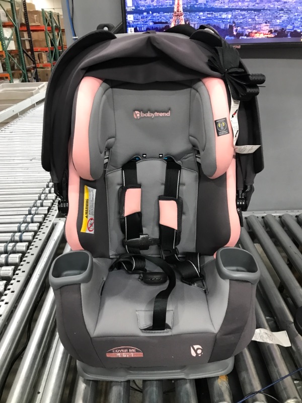 Photo 3 of Baby Trend Cover Me 4 in 1 Convertible Car Seat, Quartz Pink