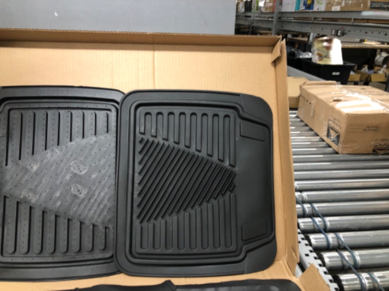 Photo 3 of 4 Piece Set Car Mats Black 