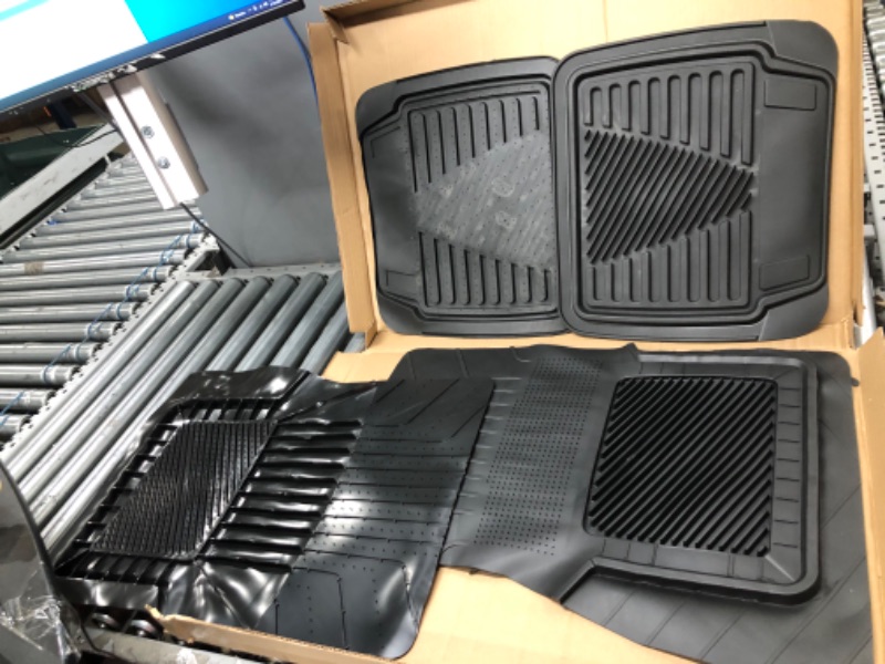 Photo 1 of 4 Piece Set Car Mats Black 