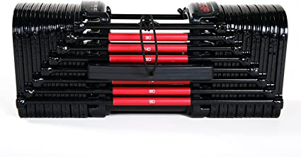 Photo 1 of **missing 1** PowerBlock EXP Adjustable Dumbbells, Sold in Pairs, Stage 1, 5-50 lb. Dumbbells, Durable Steel Build, Innovative Workout Equipment, All-in-One Dumbbells, Expandable with Expansion Kits
