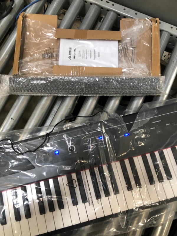 Photo 3 of Alesis Recital – 88 Key Digital Piano Keyboard with Semi Weighted Keys, 2x20W Speakers, 5 Voices, Split, Layer and Lesson Mode, FX and Piano Lessons Recital Piano Only