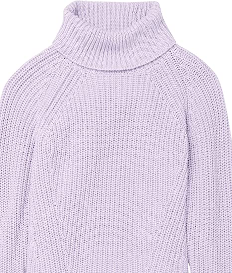 Photo 1 of Goodthreads Women's Cotton Shaker Stitch Turtleneck Sweater X-Small Lilac Heather