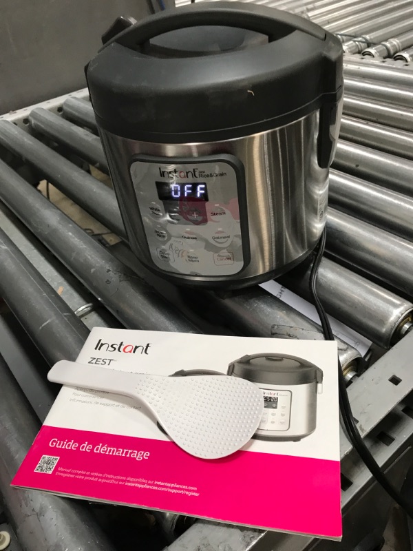 Photo 2 of Instant Zest 8 Cup One Touch Rice Cooker, From the Makers of Instant Pot, Steamer, Cooks Rice, Grains, Quinoa and Oatmeal, No Pressure Cooking Functionality 8-Cup Zest