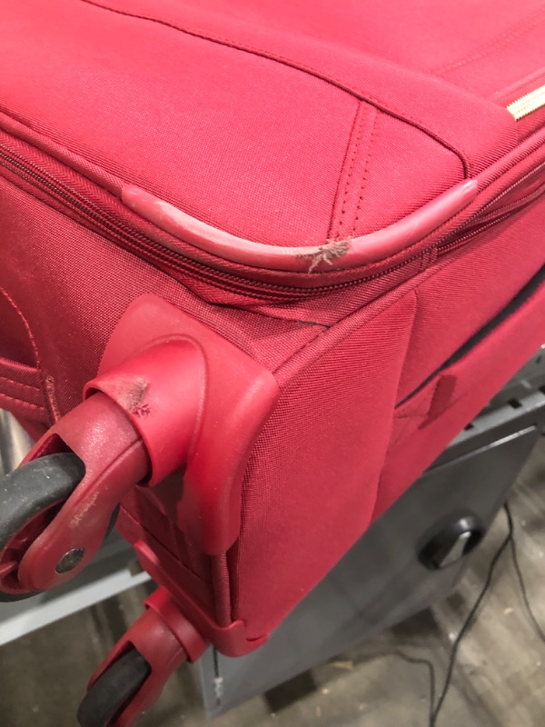 Photo 4 of American Tourister Belle Voyage Softside Luggage with Spinner Wheels, Red, Carry-On 21-Inch Carry-On 21-Inch Red