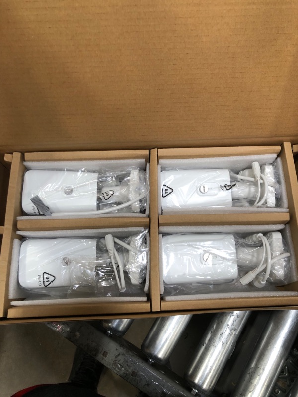 Photo 1 of Lorex 4K Security Camera System, Fusion 8-Channel 2TB NVR with Four 4K Indoor/Outdoor IP POE Wired Metal Bullet Cameras
