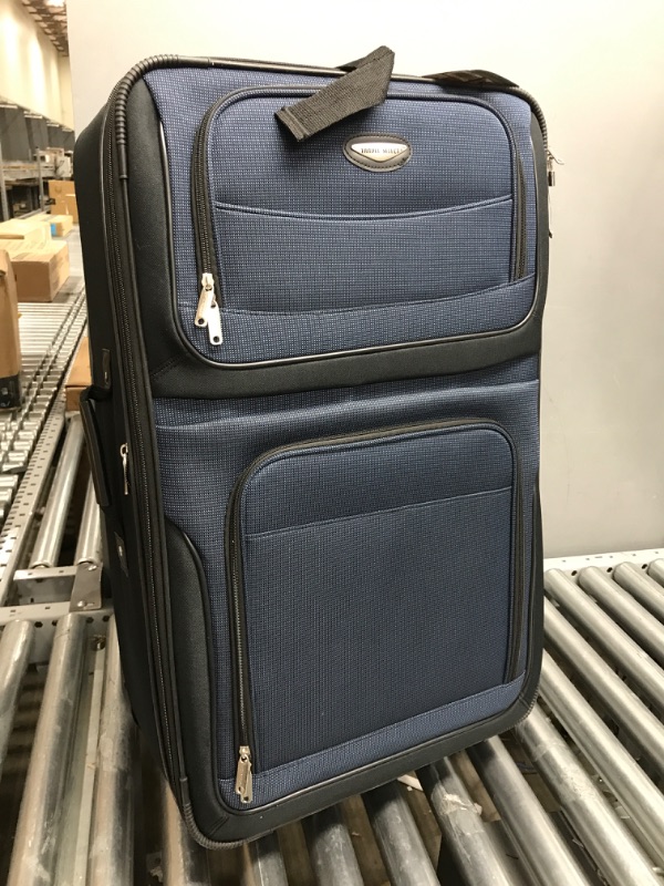 Photo 3 of ***PREVIOUSLY OPENED***  Travel Select Amsterdam Expandable Rolling Upright Luggage, Navy, 8-Piece Set 8-Piece Set Navy