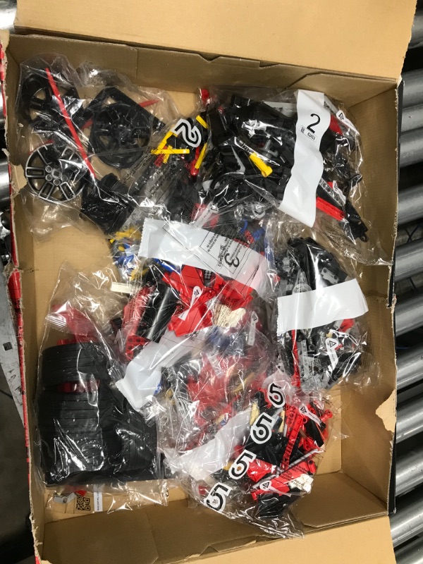 Photo 2 of **NOT SURE IF ANY ARE MISSING*?*  LEGO Technic Ferrari 488 GTE “AF Corse #51” 42125 Building Set for Adults (1,684 Pieces)